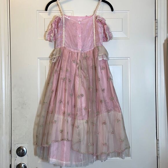 VTG,CREACIONES SARAHI EMBROIDERY GIRLS DRESS SIZE 8 - Picture 2 of 16